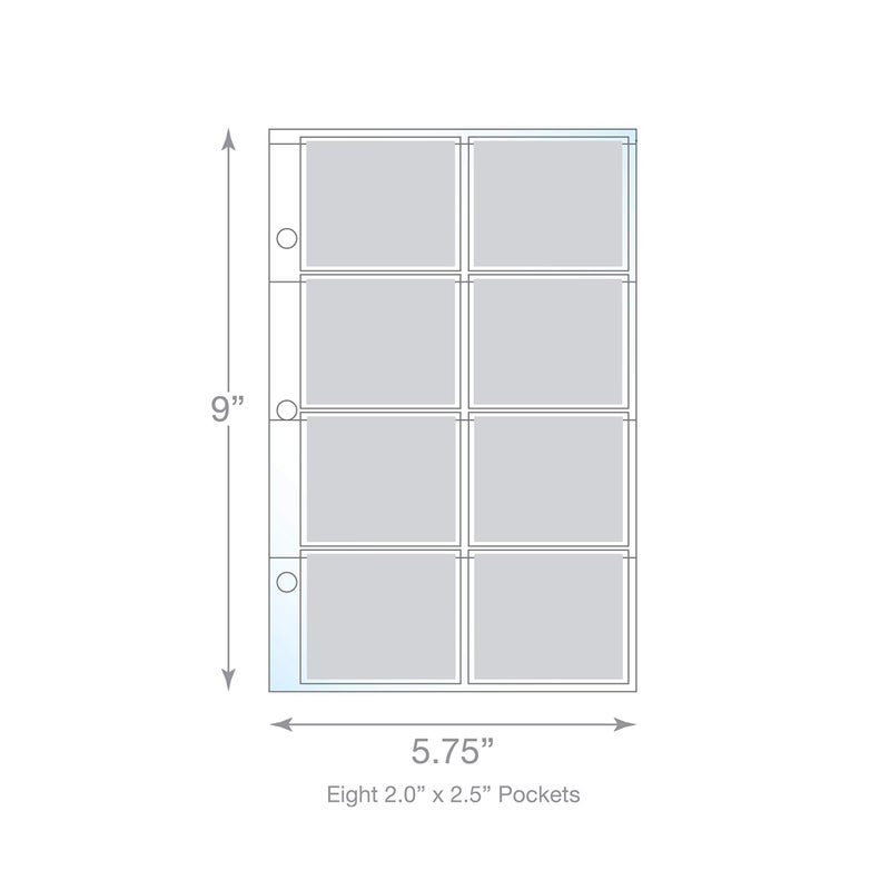 EnvyPak Movie Ticket Collector, Sheet Protector - Top Loading, Clear - Archival Safe, 3 Hole Punched - Pack of 20 Pages - Image 2
